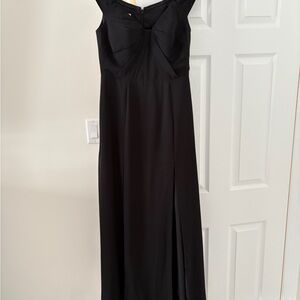 Azazie Black Maxi Dress